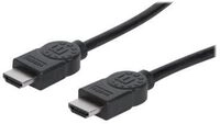 Manhattan HDMI Cable, 4K@30Hz (High Speed), 15m, Male to Male, Black, Ultra HD 4k x