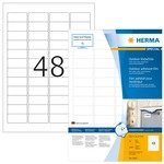 HERMA 9536, HERMA 9536 - Wei&szlig; - Rechteck - A4 - Universal - Polyethylen - Matte