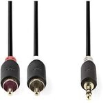 Nedis STEREO-AUDIOKABEL 3,5-2XRCA 2M / NEDIS CABW22200AT20 ANTH CABW22200AT20