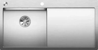 BLANCO 521626, Blanco Claron 5 S-IF Edelstahl Seidenglanz Becken Ablaufgarnitur mit