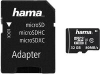 HAMA 124139, Hama 124139 MSDHC32GB C10 80MB/S +A/M