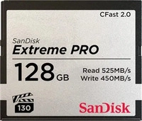 SANDISK SDCFSP-128G-G46D, SanDisk CFast Extreme Pro 2.0 128GB, VPG 130, 525MB/Sec