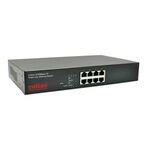 ROLINE PoE Fast Ethernet Switch, 8 Port, (8x PoE), 19-Zoll-Einbau