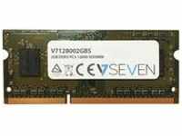 V7 SEVEN V7128002GBS, V7 SEVEN V7 DDR3 - Modul - 2 GB - SO DIMM 204-PIN - 1600 MHz /