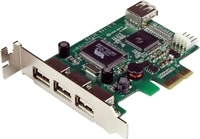 STARTECH PEXUSB4DP, StarTech.com 4 Port USB 2.0 HighSpeed PCI Express Low...