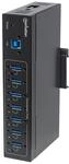 Manhattan USB-A 7-Port Hub Industrial, 7x USB-A Ports, 5 Gbps (USB 3.2 Gen1 aka USB