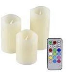 Olympia IOIO LED-Wachskerzen Set LED 48 3er