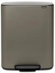 Brabantia Bo Treteimer, 60L - Platinum Tretm&uuml;lleimer