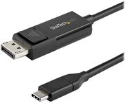 StarTech.com 1m USB-C auf DisplayPort-Kabel - 4K - bidirektional - DisplayPort-Kabel