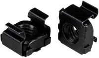 StarTech.com M6 K&auml;figmutter - 50er Pack - Schwarz - M6 Montagemutter f&uuml;r Server