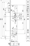 BKS Fluchtt&uuml;rschloss 1916 1-flg. selbstverriegelnd, eckig,DM 45,Edelstahl