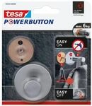tesa&reg; Powerbutton Haken Classic, Edelstahl, selbstklebender Handtuchhaken ohne