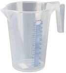 PRESSOL Messbecher transparent Polypropylen Inhalt 1,0 Liter