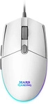 MARS GAMING MMGW, Mars Gaming SOURIS FILAIRE GAMER MMG RGB BLANC - Maus - 3.200 dpi