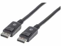 MANHATTAN 307093, Manhattan DisplayPort 1.2 Cable, 4K@60hz, 3m, Male to Male, With