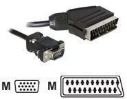 Delock Videokabel - VGA - HD-15 (VGA) m&auml;nnlich zu SCART m&auml;nnlich