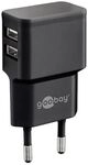Goobay Dual USB charger - Netzteil - 12 Watt - 2.4 A - 2 Ausgabeanschlussstellen