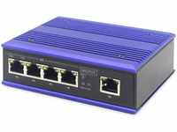 DIGITUS DN-650107, DIGITUS Industrial 4-Port Fast Ethernet PoE Switch, Unmanaged, 1