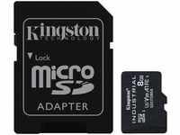 KINGSTON SDCIT2/8GB, Kingston Industrial - Flash-Speicherkarte (microSDHC/SD-Adapter