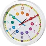 Hama Kinder-Wanduhr "Easy Learning", Durchmesser 30 cm, ger&auml;uscharm