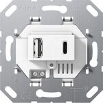 Gira USB-SPGSVERS. 2F TYP A/C WS / GIRA 234900