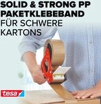 tesa&reg; Tesapack Solid & Strong &ndash; 66 m x 50 mm &ndash; braun &ndash; rei&szlig;festes Paketband