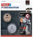tesa&reg; Powerbutton Haken Universal, Edelstahl, selbstklebend Wandhaken ohne...