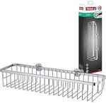 tesa&reg; ALUXX Duschkorb, verchromt, Badaccessoire Duschablage ohne Bohren