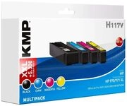 KMP MULTIPACK H117V - 4er-Pack - Hohe Ergiebigkeit - Schwarz, Gelb, Cyan, Magenta -