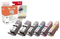 Peach Multi Pack Plus XL - 6er-Pack - Schwarz, Gelb, Cyan, Magenta - kompatibel -