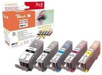 Peach Multi Pack XL - 5er-Pack - Schwarz, Gelb, Cyan, Magenta - kompatibel -