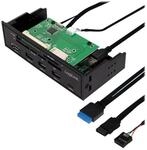 LogiLink 5.25" Multifunction Front Panel - Kartenleser - 6 in 1 - 13,3 cm (5,25 Zoll)
