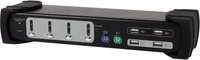 EQUIP 331544, Equip Dual Monitor 4-Port Kombo KVM Switch - KVM-/Audio-/USB-Switch