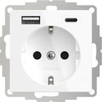 2USB STECKDOSE MIT 2 USB RW GL&Auml;NZ. / JP-5503F 15W 3,0A 2U-449511