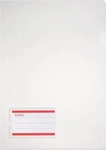 HERLITZ 300000656, herlitz Aktenh&uuml;lle, A4, PP glasklar mit Etikett, transparent