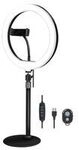 LogiLink Smartphone-Ringlicht-Stativ mit Fernausl&ouml;ser f&uuml;r Smartphone von 10.16 cm -