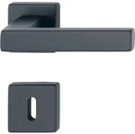 HOPPE Dr&uuml;ckergarnitur AUSTIN - auf Rosette BB, TS 37-42 mm, Aluminium schwarz