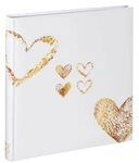 Hama Buch-Album "Lazise", 29x32 cm, 50 wei&szlig;e Seiten, Gold