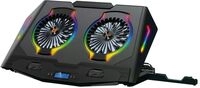 Conceptronic ERGO Gaming - Notebook-L&uuml;fter - mit Smartphone-St&auml;nder, 2-Port USB 2.0