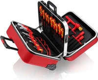 KNIPEX 98 99 15, KNIPEX Werkzeugkoffer "BIG Twin Move RED" Elektro Kompetenz