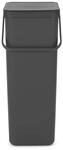 Brabantia Sort & Go Recycling-Beh&auml;lter 40 L - Grey Recycling-Beh&auml;lter