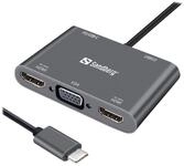 SANDBERG USB-C Dock - Dockingstation - USB-C