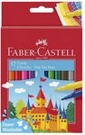 FABER-CASTELL CASTLE - Filzstift - verschiedene Farben (Packung mit 12)