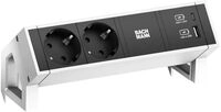 Bachmann DESK 2 - Steckdosenleiste - Inklusive Montageschelle - Wechselstrom 250 V -