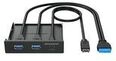 GrauGear GG 18030 - USB 3.1 3 Port Bay Hub 2x 3.0 A 1x 3.1 C