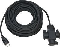 Brennenstuhl 1167820301 - 25 m - 3 AC-Ausg&auml;nge - Outdoor - Schwarz - 280 mm - 280 mm