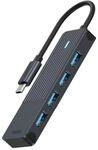 USB-C Hub "UCH-4001", USB-C auf USB-A, Grau