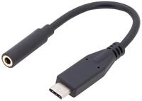 DIGITUS USB Type-C Audio Adapter / Konverter, Type-C/St auf 3.5mm Klinke/Bu