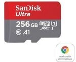SanDisk microSDXC Ultra 256GB, Class 10, 150MB/s + SD-Adapter, f&uuml;r Chromebooks