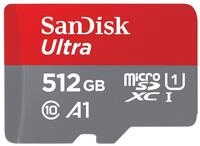 SanDisk microSDXC Ultra 512GB, Class 10, 150MB/s + SD-Adapter f&uuml;r Chromebooks